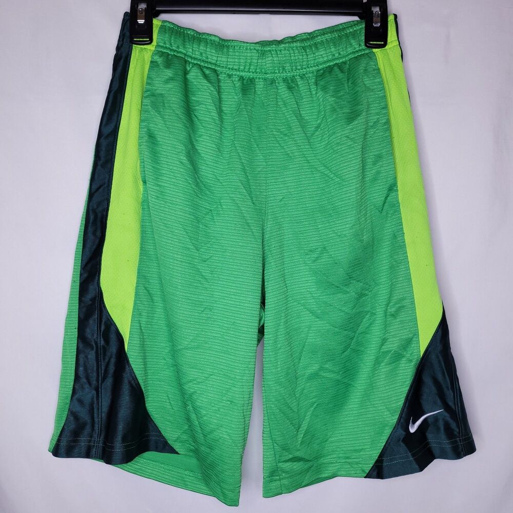 Nike Men’s Green and Neon Athletic Shorts